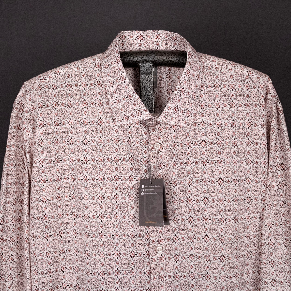 Stacy Adams Performance Tech Men's Shirt Size 18.5 36/37 French or Barrel Cuff